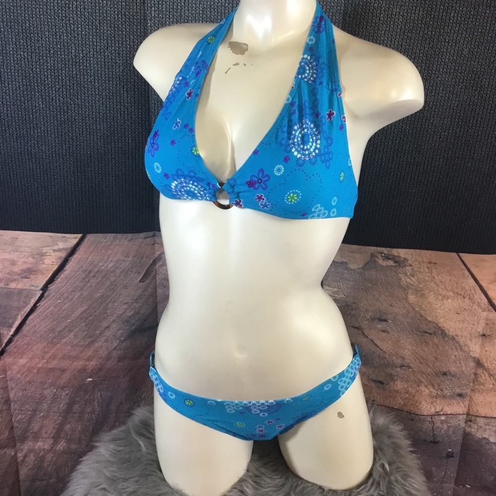 Blue triangle bikini nwot